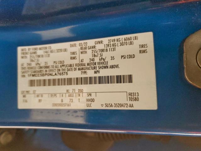 2022 FORD BRONCO BAS #3305607751