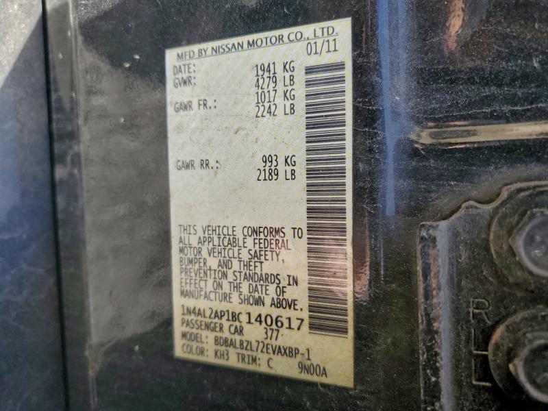 2011 NISSAN ALTIMA BAS #3301668667