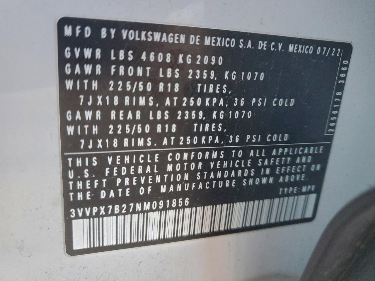 VOLKSWAGEN TAOS SE IQ DRIVE