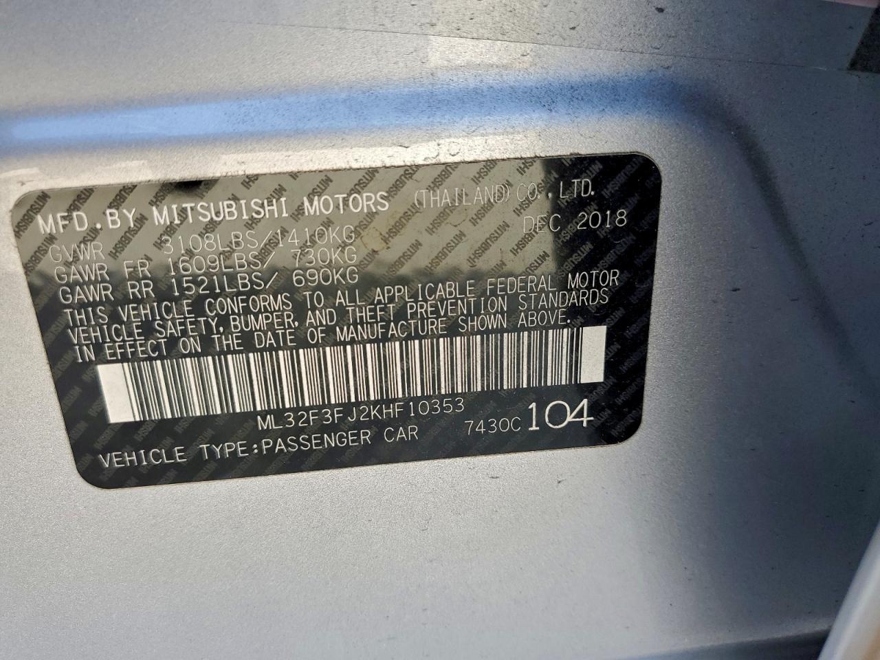 MITSUBISHI MIRAGE G4 ES