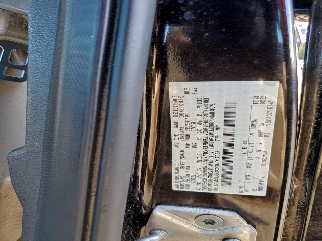 Lot #3304567481 2013 FORD ESCAPE SE