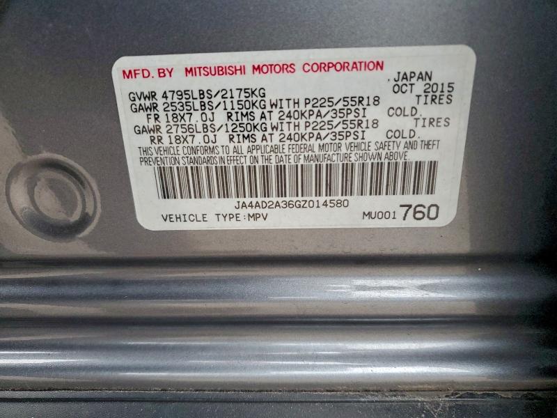 2016 MITSUBISHI OUTLANDER #3310408005