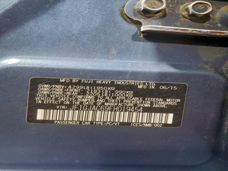 2015 SUBARU IMPREZA PR #3315934116