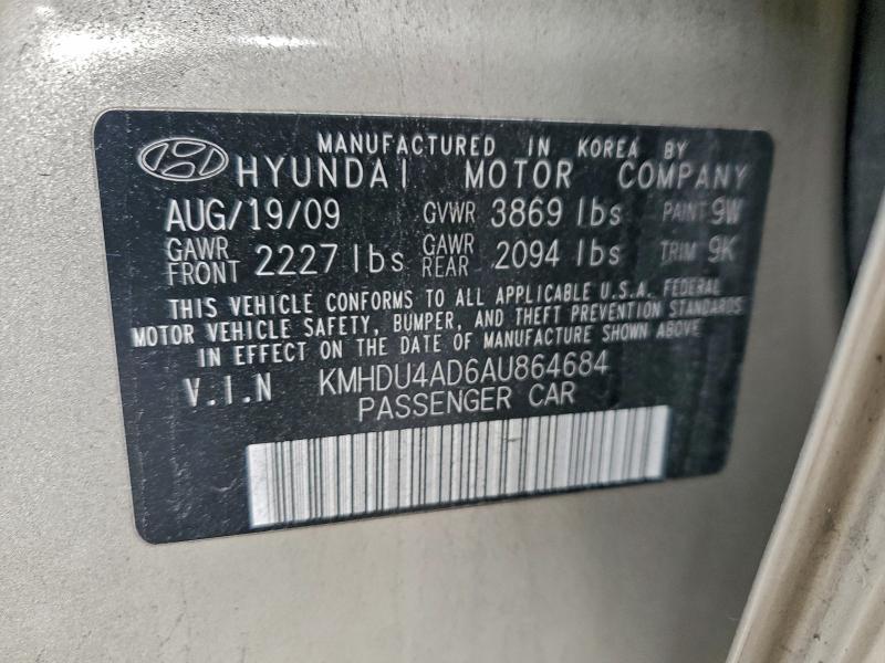 2010 HYUNDAI ELANTRA BL #3310481134
