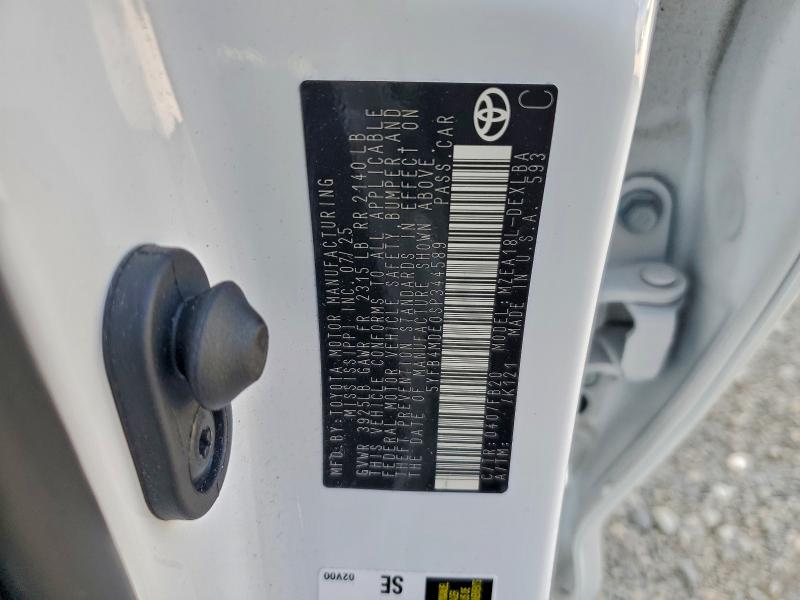 2025 TOYOTA COROLLA LE #3312390120