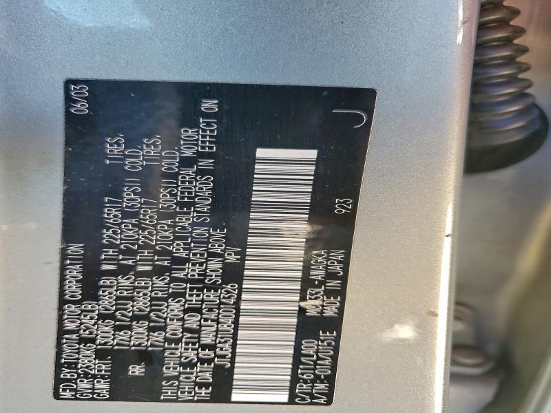 2004 LEXUS RX 330 #3306735070