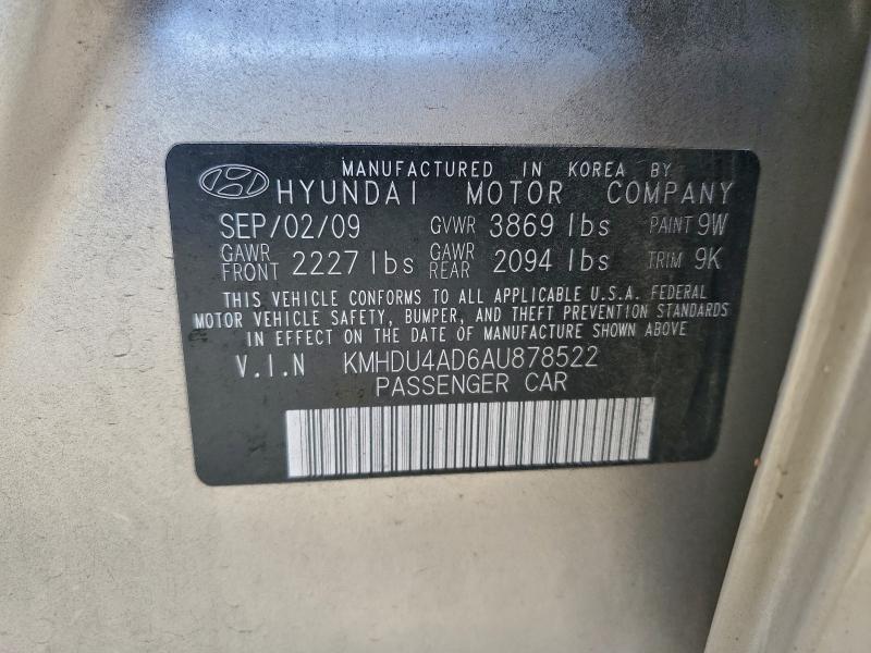 2010 HYUNDAI ELANTRA BL #3302879898