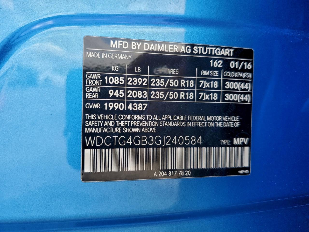 MERCEDES-BENZ GLA-CLASS 250 4MATIC