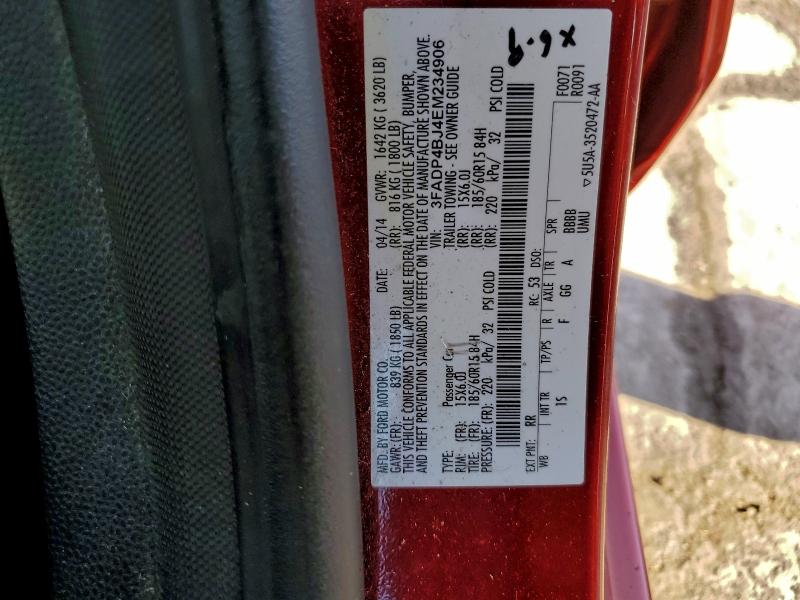 2014 FORD FIESTA SE #3308211160