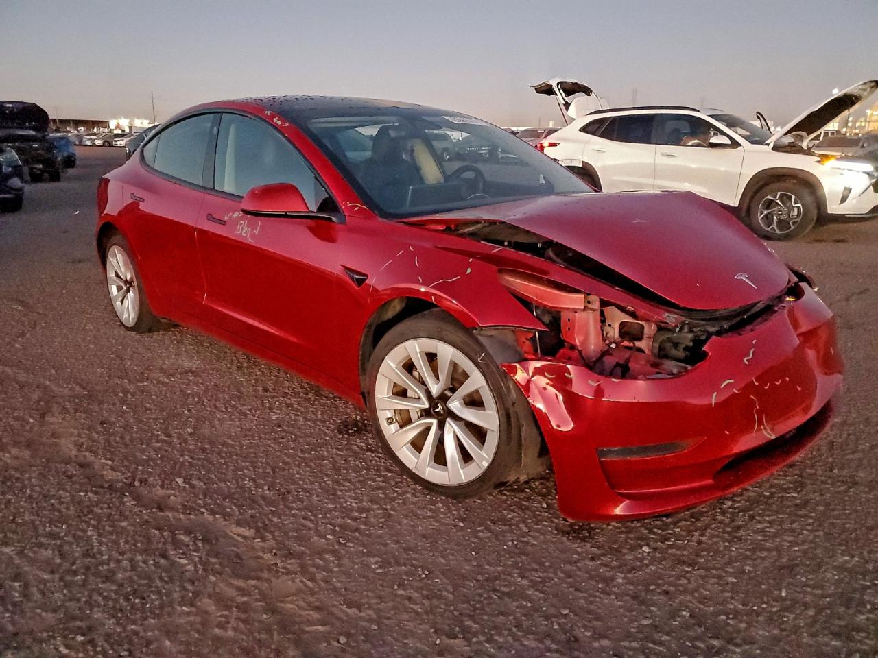 Lot #3318889944 2022 TESLA MODEL 3