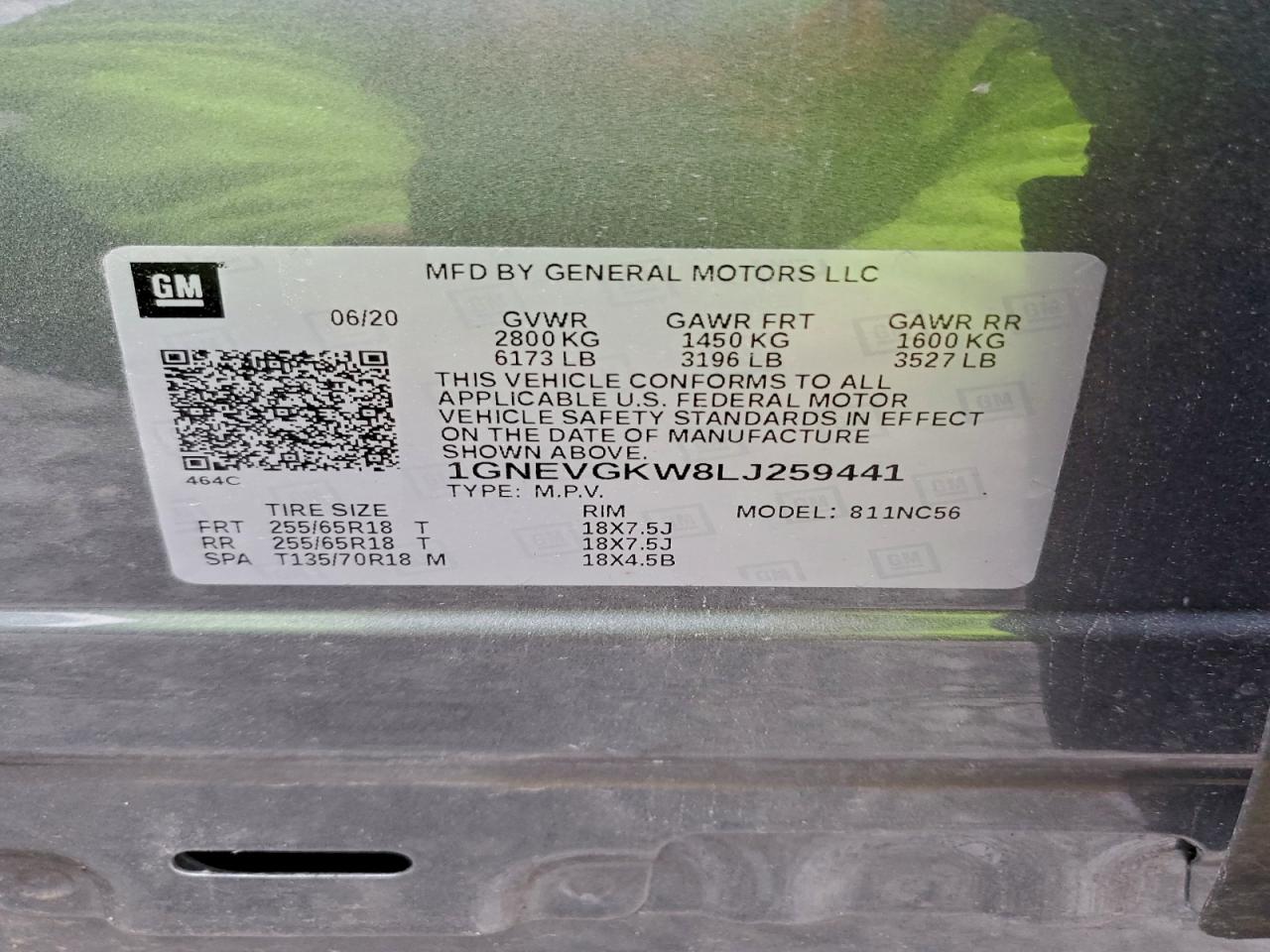 CHEVROLET TRAVERSE LT