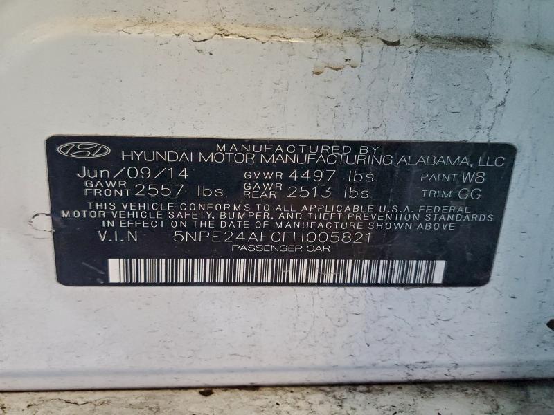 2015 HYUNDAI SONATA SE #3304619458