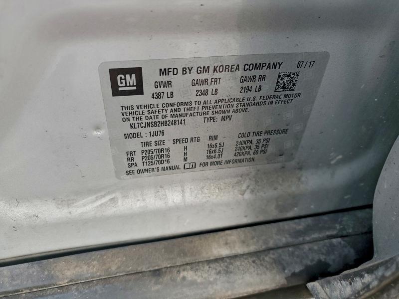 2017 CHEVROLET TRAX LS #3318903930