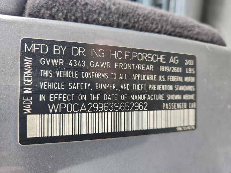 2003 PORSCHE 911 CARRER #3304621442