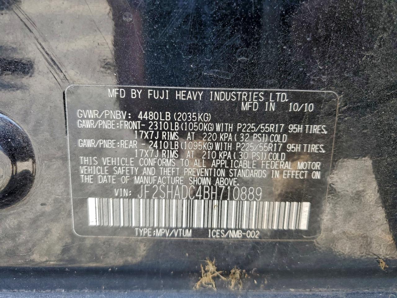 SUBARU FORESTER 2.5X PREMIUM