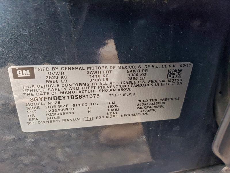 2011 CADILLAC SRX LUXURY #3305355323