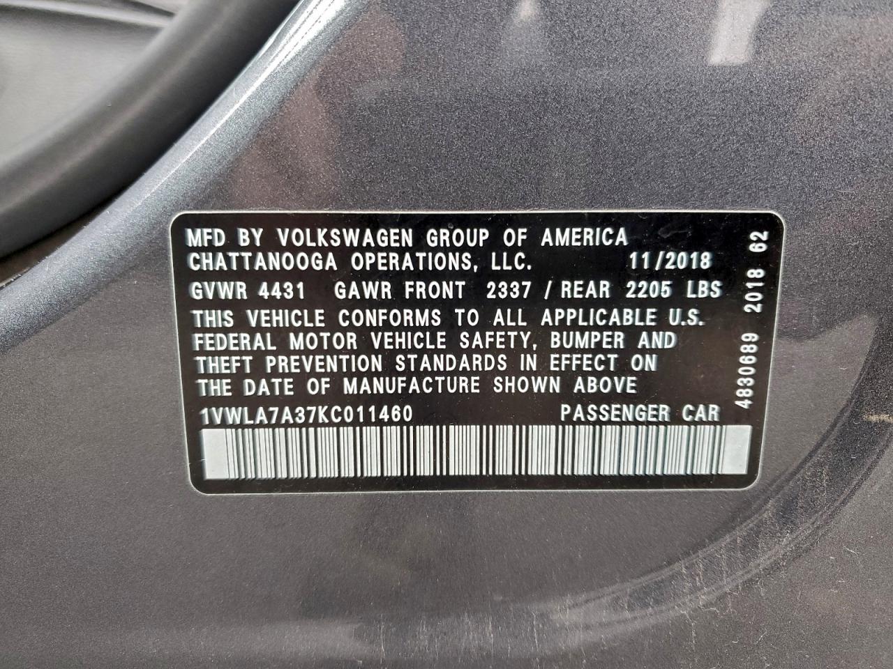 VOLKSWAGEN PASSAT WOLFSBURG