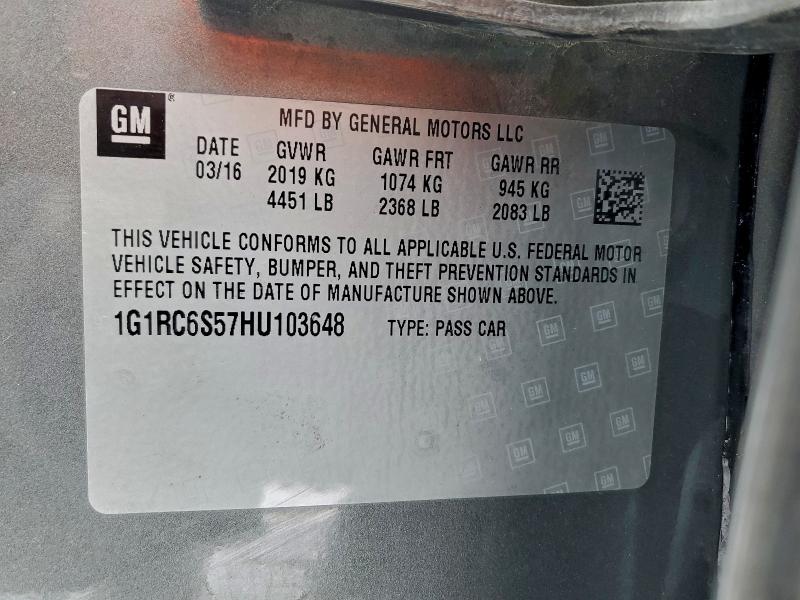 2017 CHEVROLET VOLT LT #3305926213