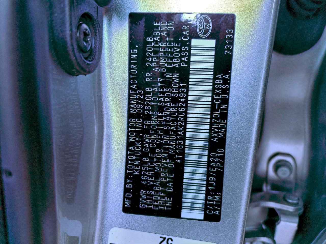 TOYOTA CAMRY SE NIGHT SHADE