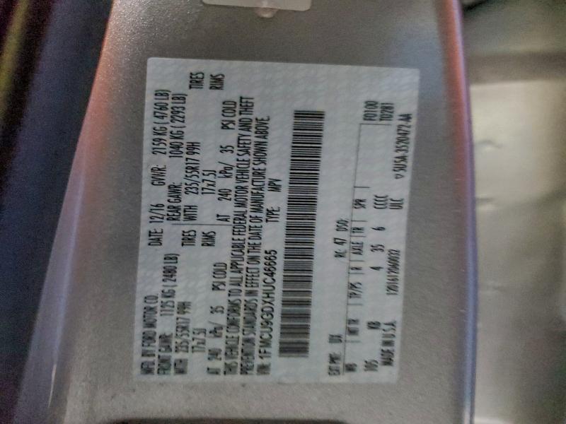 2017 FORD ESCAPE SE #3303789423