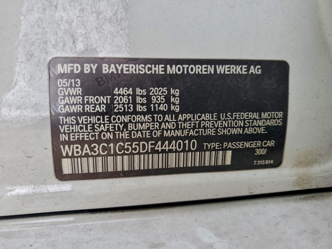 BMW 3 SERIES I SULEV