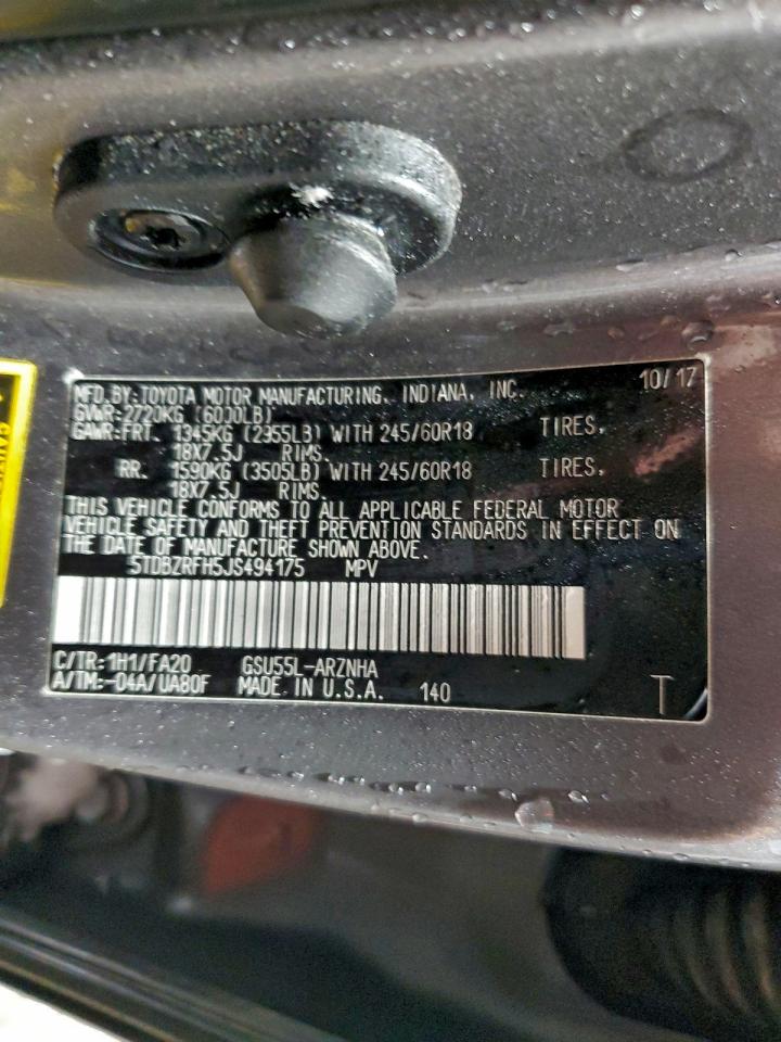 TOYOTA HIGHLANDER LE