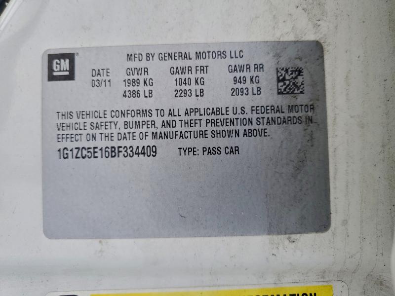 2011 CHEVROLET MALIBU 1LT #3302708052