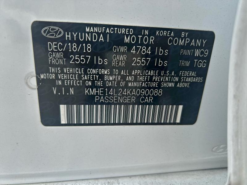 2019 HYUNDAI SONATA PLU #3302669026