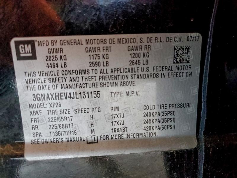 2018 CHEVROLET EQUINOX LS #3305478067