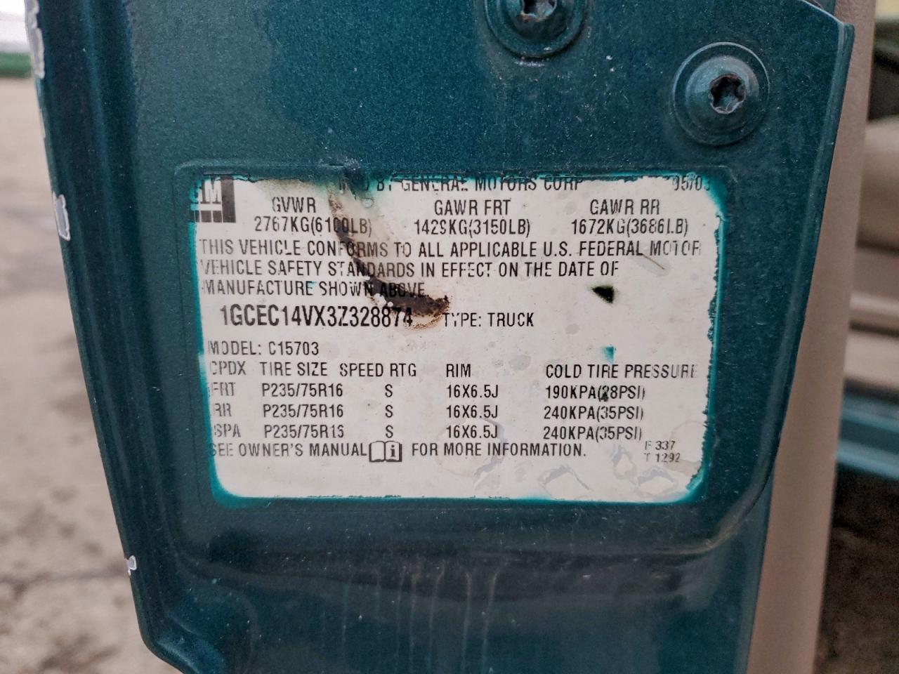 Lot #3315662810 2003 CHEVROLET SILVERADO