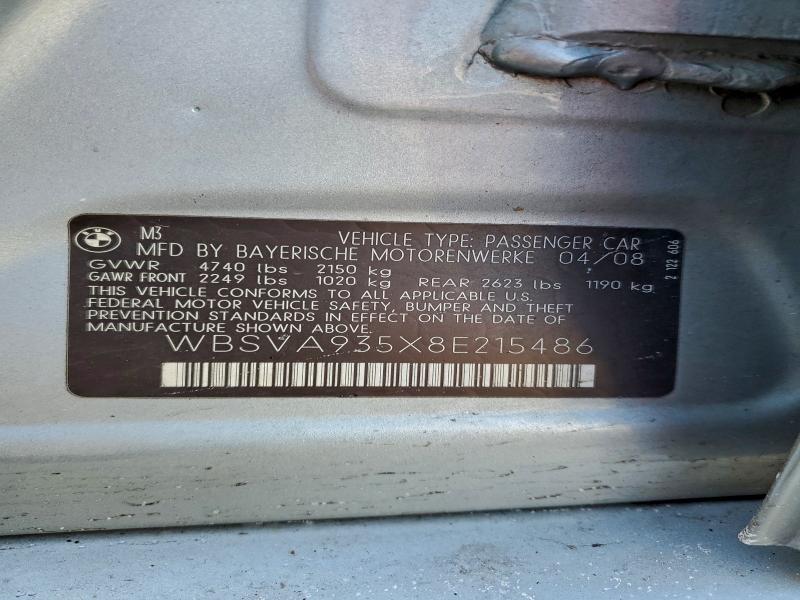 2008 BMW M3 #3316726399