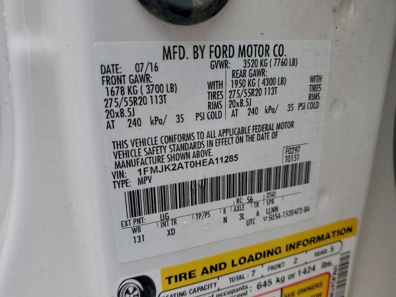 2017 FORD EXPEDITION #3305342301