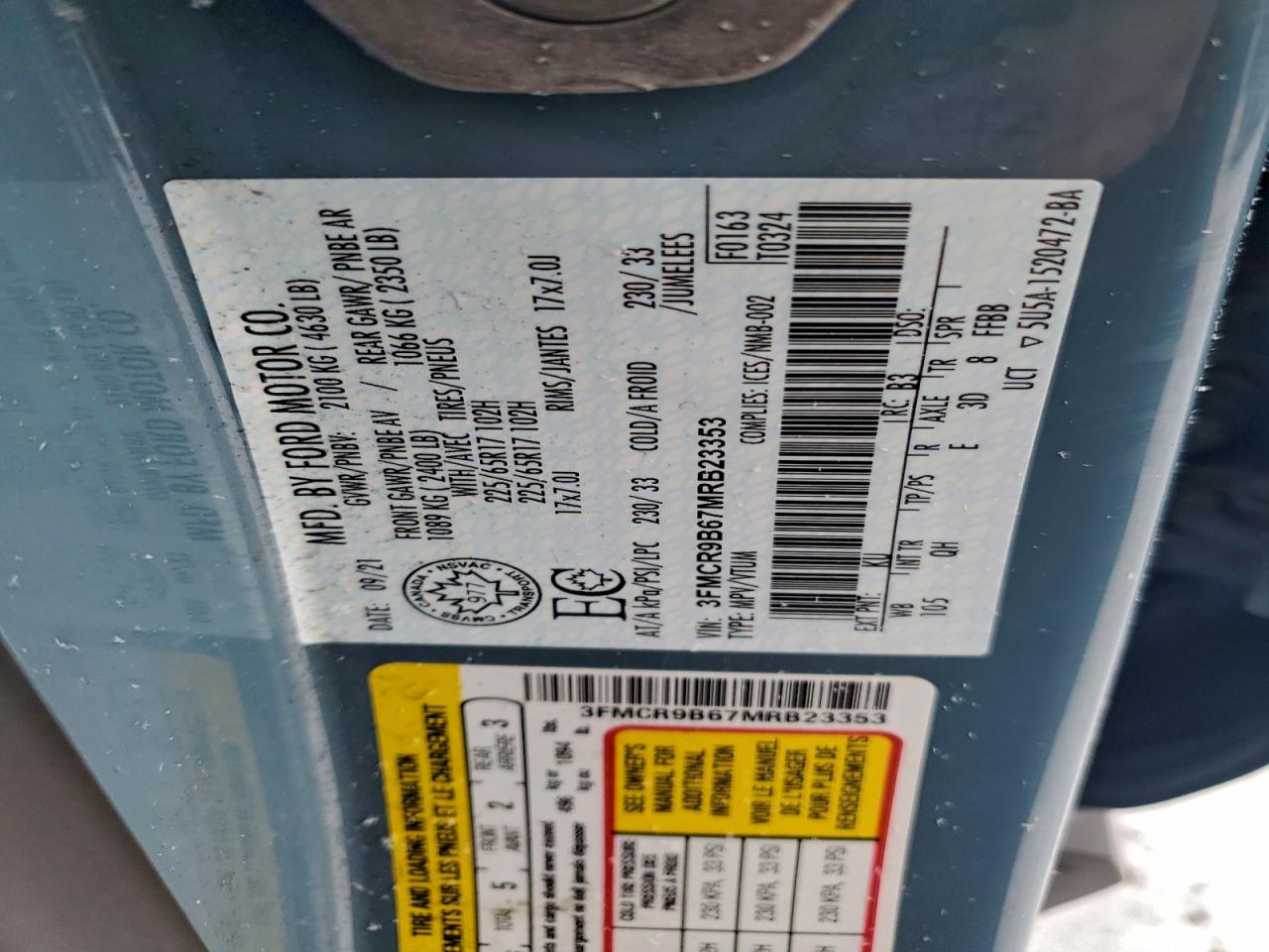 FORD BRONCO SPORT BIG BEND