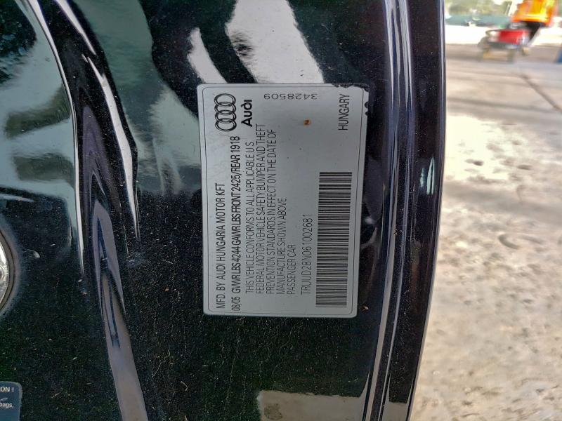 2006 AUDI TT 3.2 #3312464612