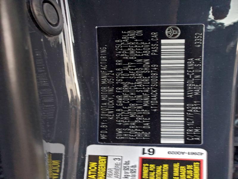 2025 TOYOTA CAMRY XSE #3315645771