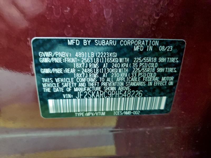 2023 SUBARU FORESTER T #3305572124