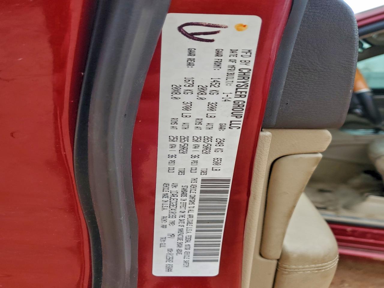 Lot #3310312957 2014 JEEP GRAND CHER