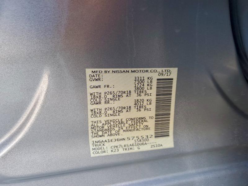 2017 NISSAN TITAN S #3316713441