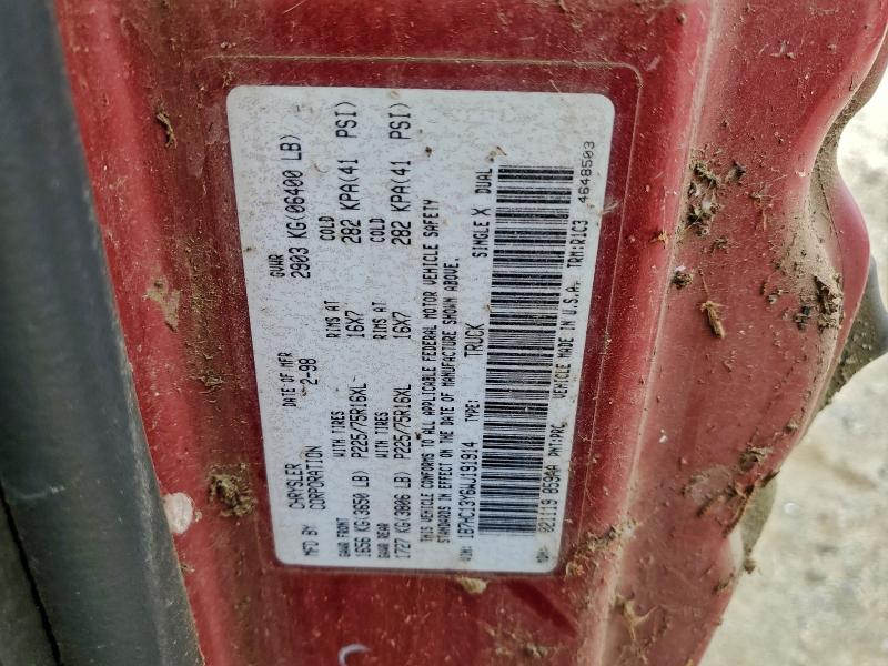 1998 DODGE RAM 1500 #3308335053