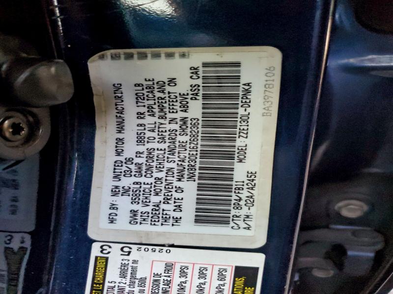 2006 TOYOTA COROLLA CE #3303002641