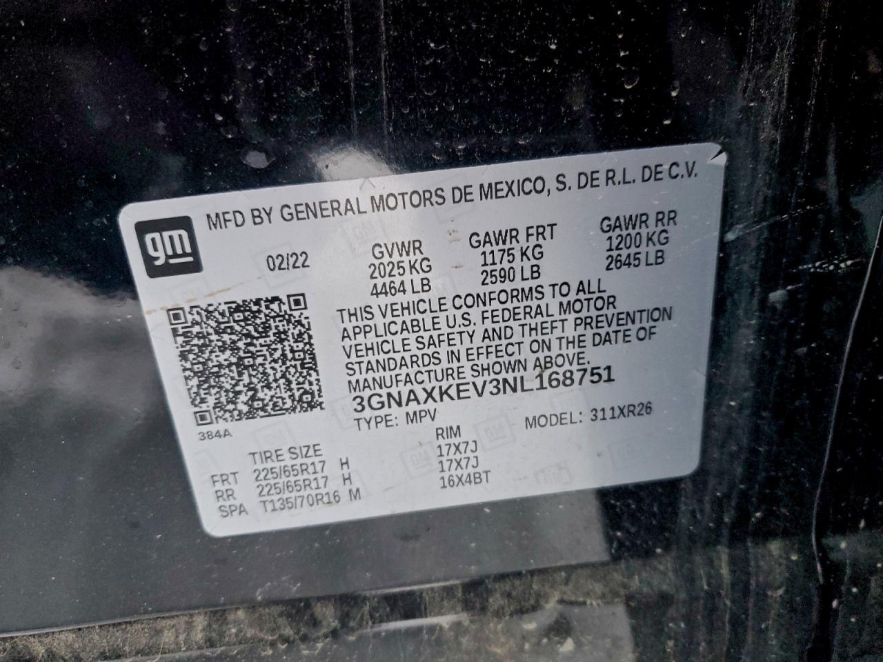 CHEVROLET EQUINOX LT