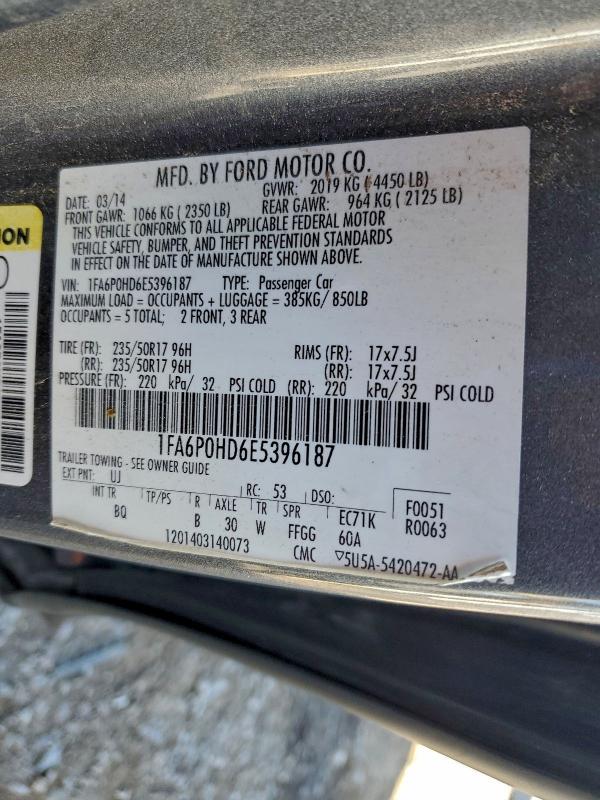 2014 FORD FUSION #3302847925