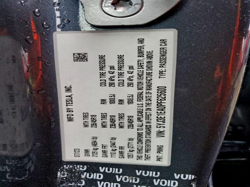 2023 TESLA MODEL 3 #3316081285