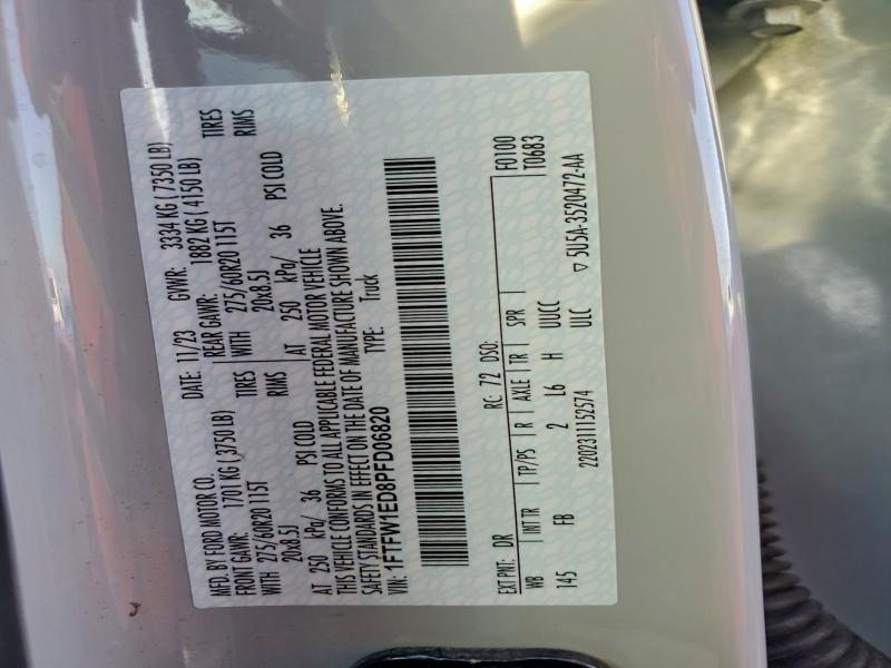 2023 FORD F150 SUPER #3301591627