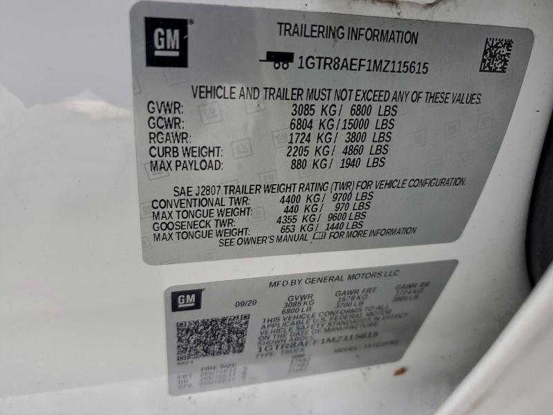 2021 GMC SIERRA C15 #3310352955