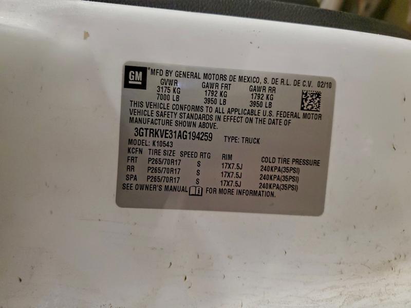 2010 GMC SIERRA K15 #3318893913