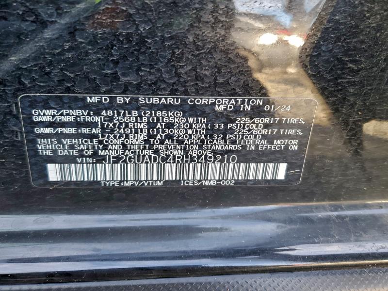 2024 SUBARU CROSSTREK #3312301795