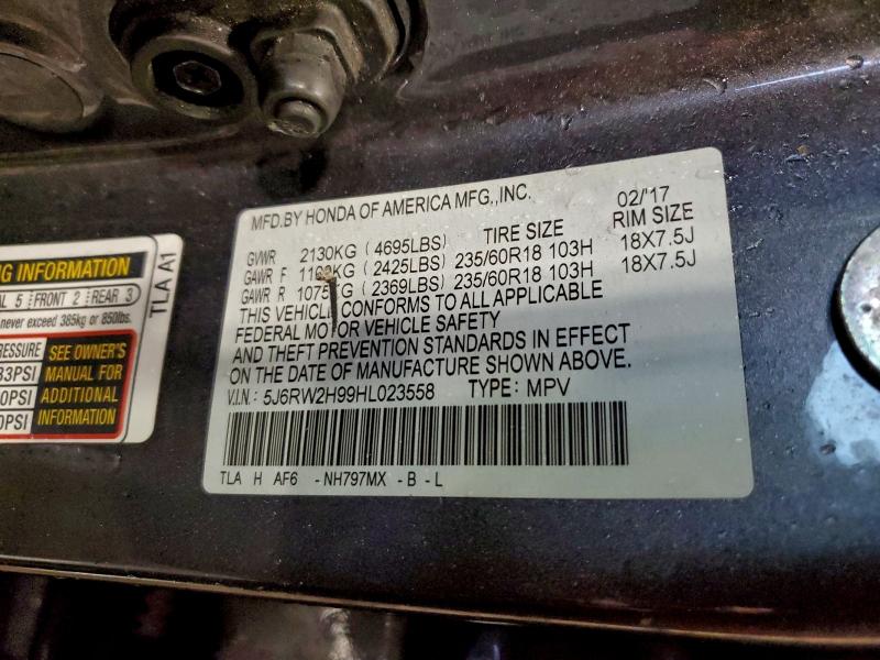 2017 HONDA CR-V TOURI #3318985942