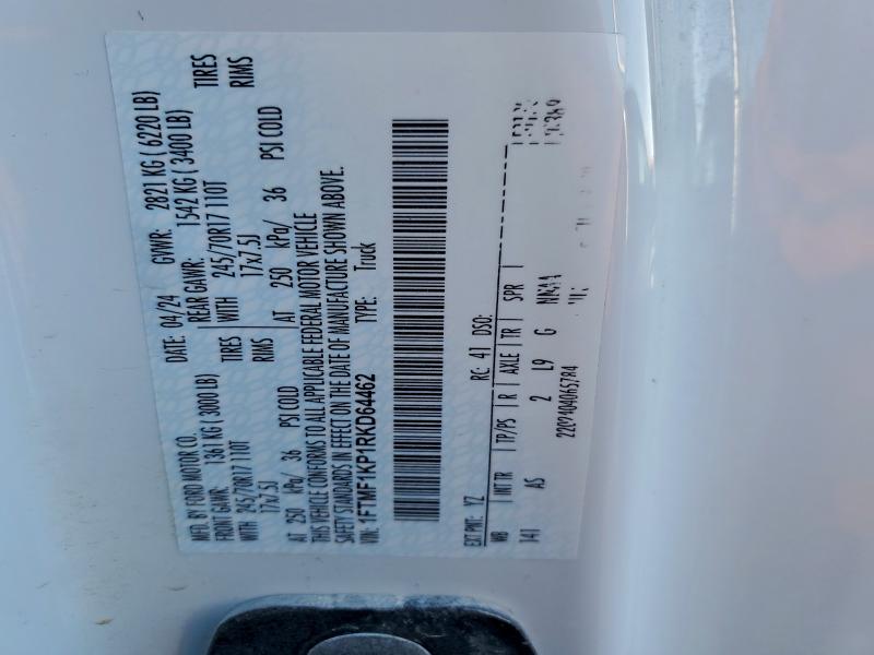 2024 FORD F150 XL #3304533442
