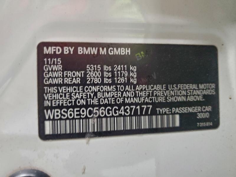 2016 BMW M6 GRAN CO #3309630050